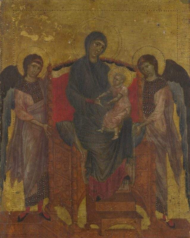 聖母子と二人の天使（1280年頃）チマブーエ