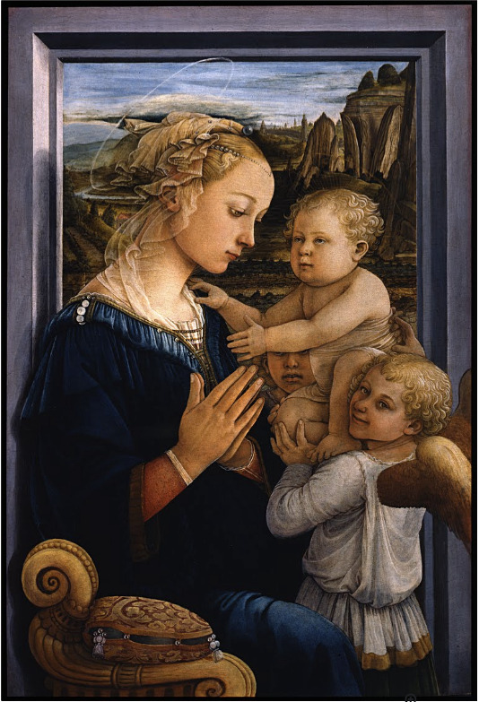 フィリッポ・リッピ「聖母子と二人の天使」