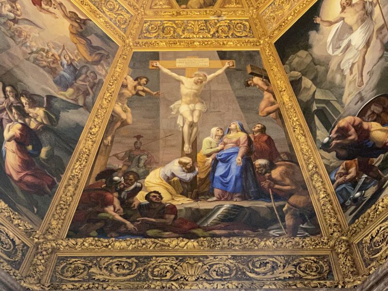天井画「キリストの磔刑」