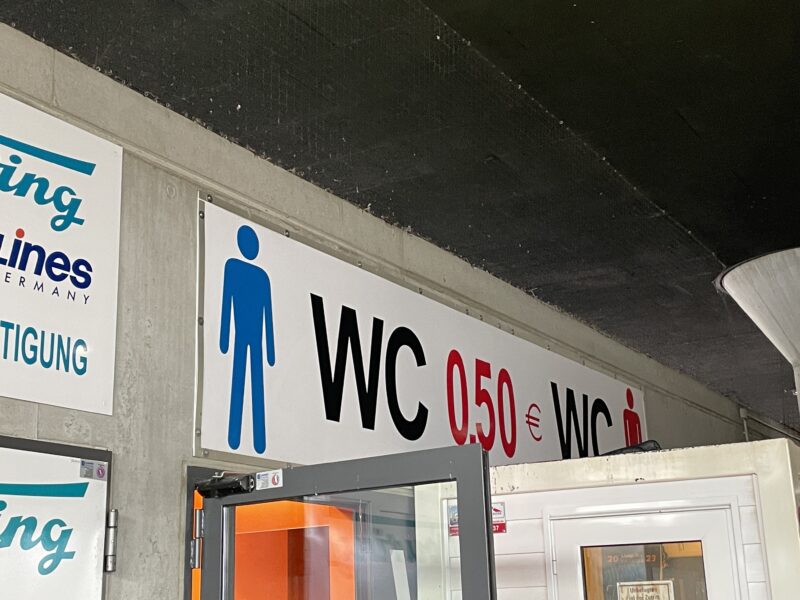 ミュンヘンバスターミナル（Munich Central Bus Station）のトイレ